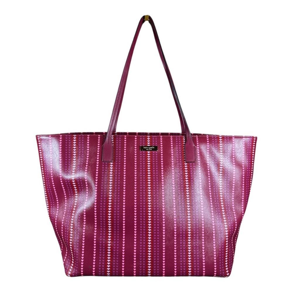 Kate Spade Shore Street Heart Stripe Margaretta Tote EUC
